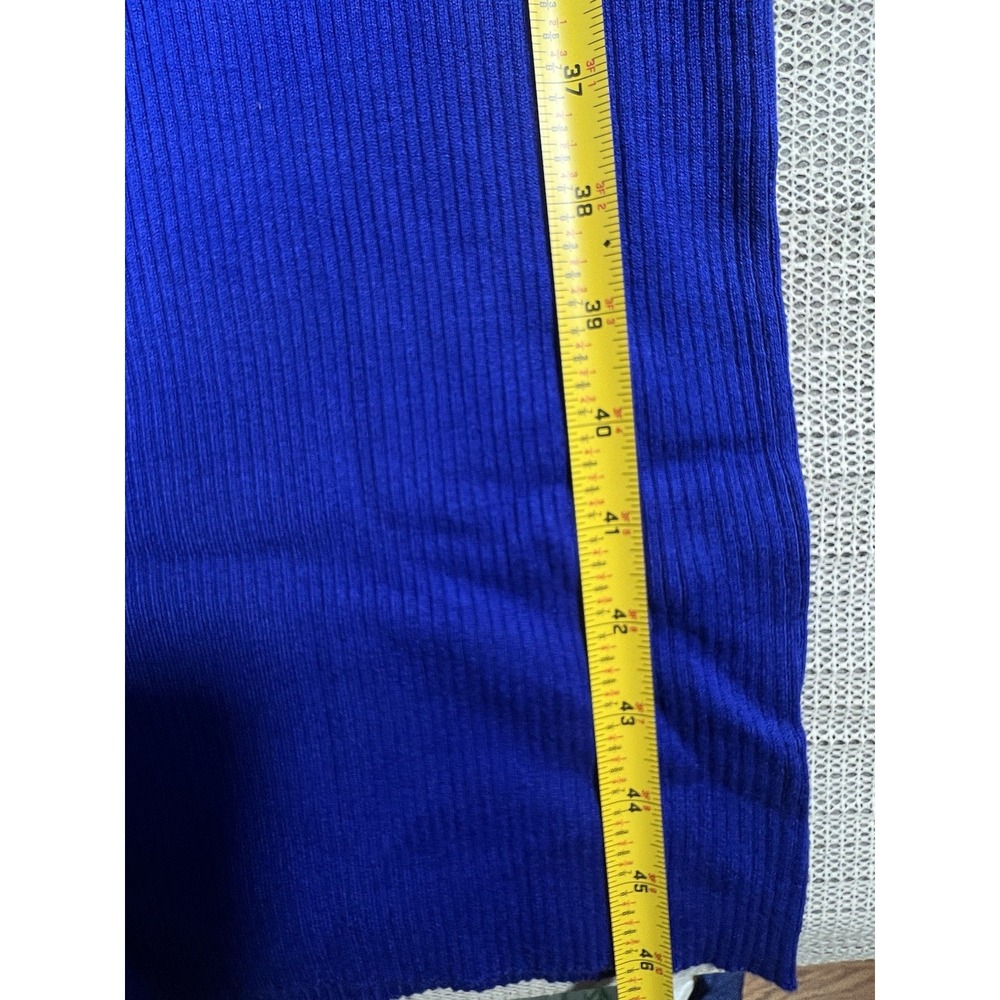 J Crew women's Ribbed sweater-dress Size Small Travel Rib Dress Oxford Royal - Picture 5 of 8